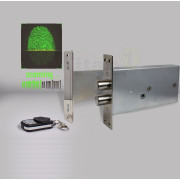 Врезной электронный биометрический замок невидимка Титан-Battery Internal Biometric с врезным блоком управления